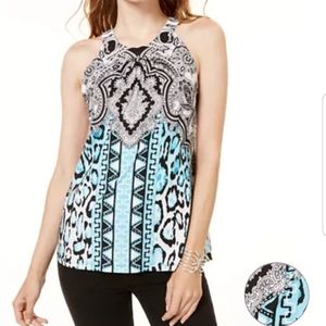 INC International Concepts Petite Printed Halter